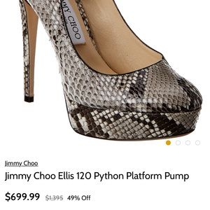Jimmy Choo - Python platform pump Ellis
